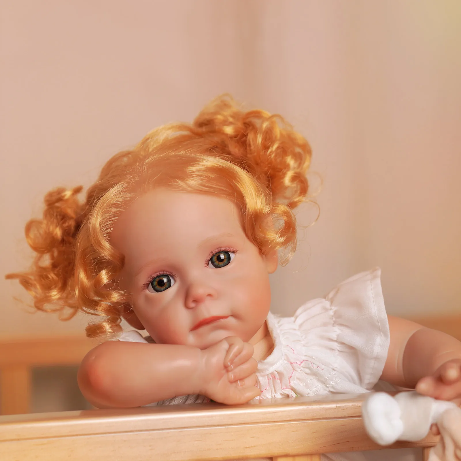 

Кукла реборн ADFO 43 см, Реалистичная мягкая силиконовая кукла с волосами, для девочек, подарок ручной работы, высокое качество