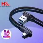 Кабель HOHOO usb-c, для Samsung S9, S10 Plus, Mi 9, Redmi Note 9, 8, Huawei P40, Mate30