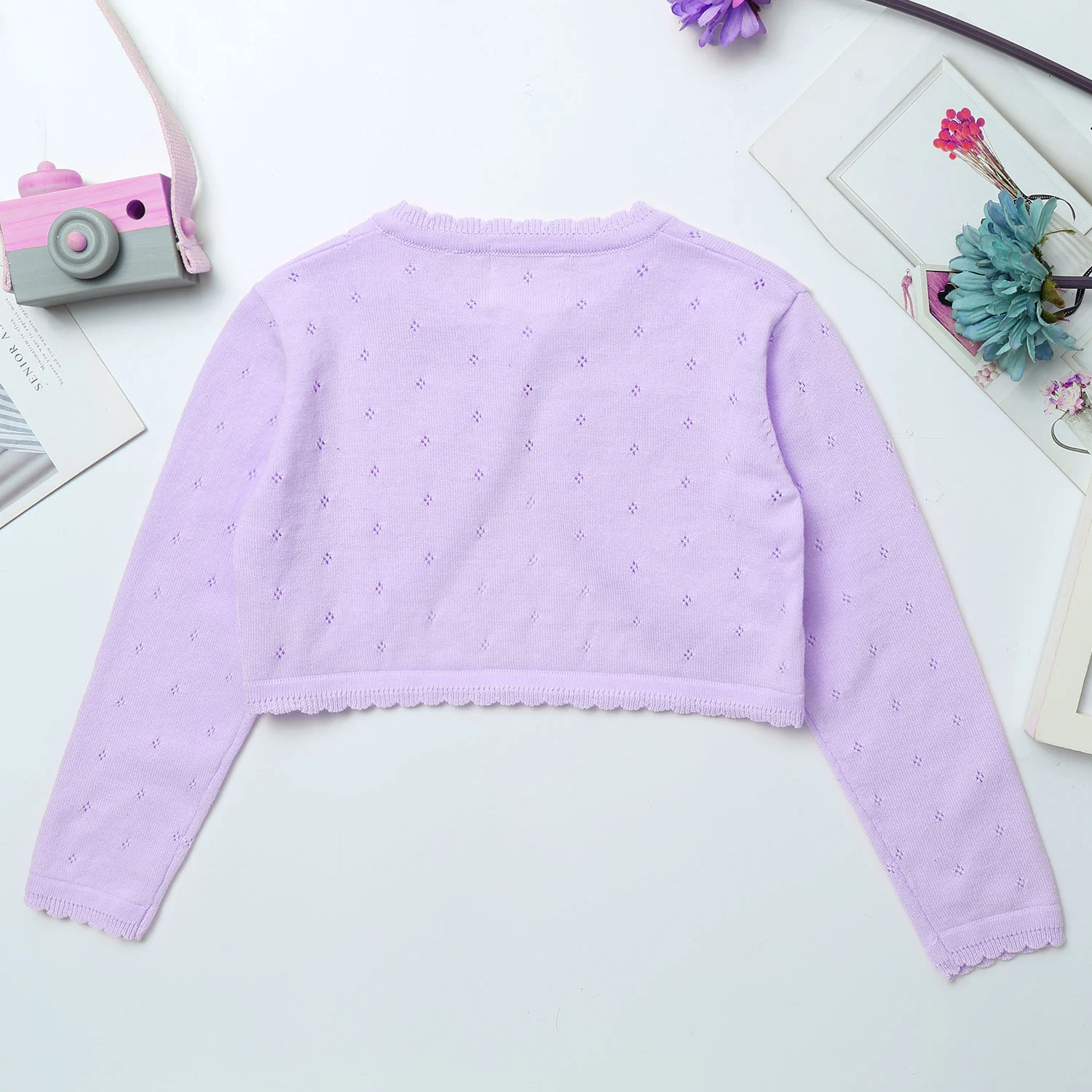 Одежда для маленьких девочек одежда с длинными рукавами и бантом Болеро свадьбы