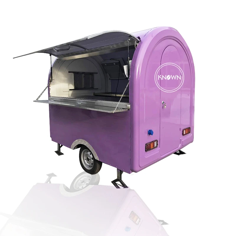 

Customized Food Trailer Mobile Food Trucks for Sale Europe Outdoor Kitchen Hotdog Food Cart with CE Certification