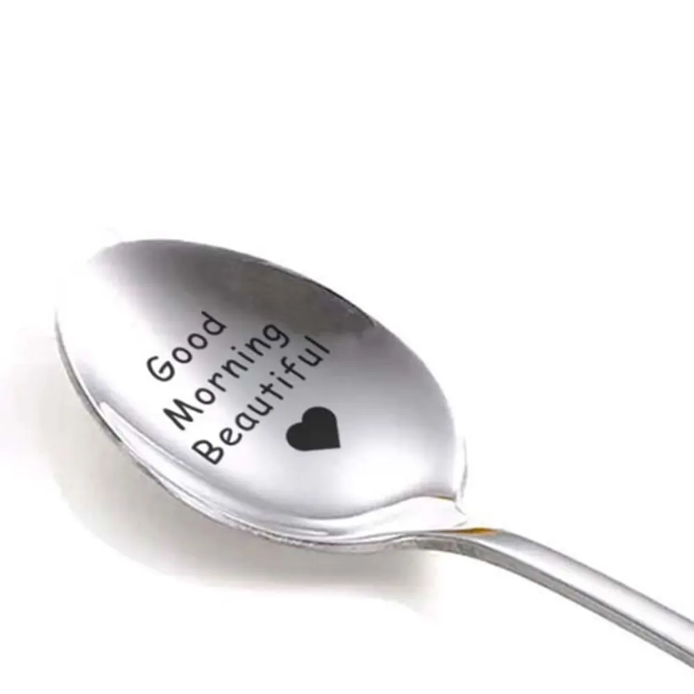 Чайная ложка из нержавеющей стали День Святого Валентина ложки для кофе хорошее