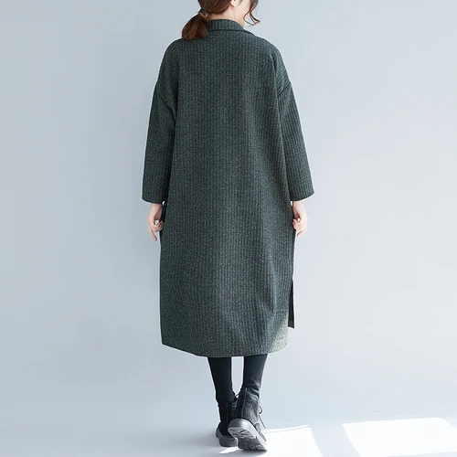 

Literary Long Coat Women Woolen Trench Coat Feminino Loose Casaco Feminino Korean Overcoat Casual Roupas Femininas Clothes