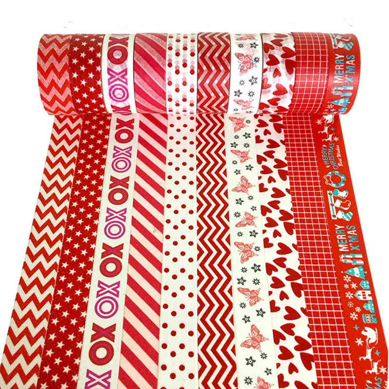 G 10 шт./партия васи лента маски для рождества лента мультфильм cinta adhesiva decorativa Kawaii наклейки для скрапбукинга - Цвет: G