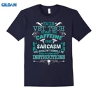 Футболка Sarcasm, эта ветеринарная техника работает на футболке cafaine, Мужская футболка