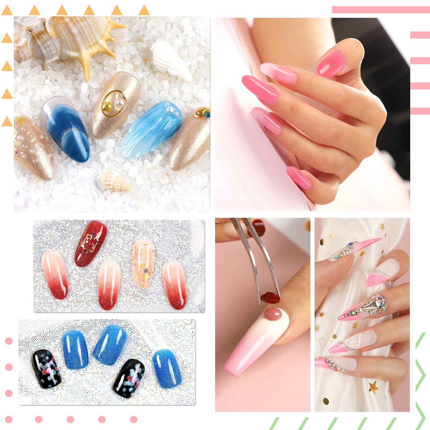 

COSCELIA Professional Manicure Kit LED UV Lamp Dryer Nail Art Brush Quick Building For Nails Extensions Jelly Gel Nail Drill