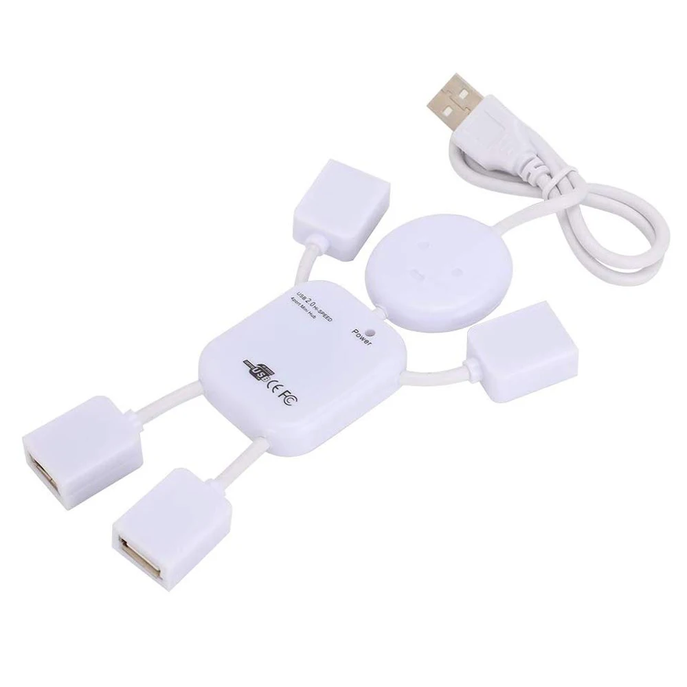 

4 Port High Speed USB HUB 480Mbps USB 2.0 Multi HUB Splitter Expansion For Laptop PC Computer Mobile HDD Flash Drive and More