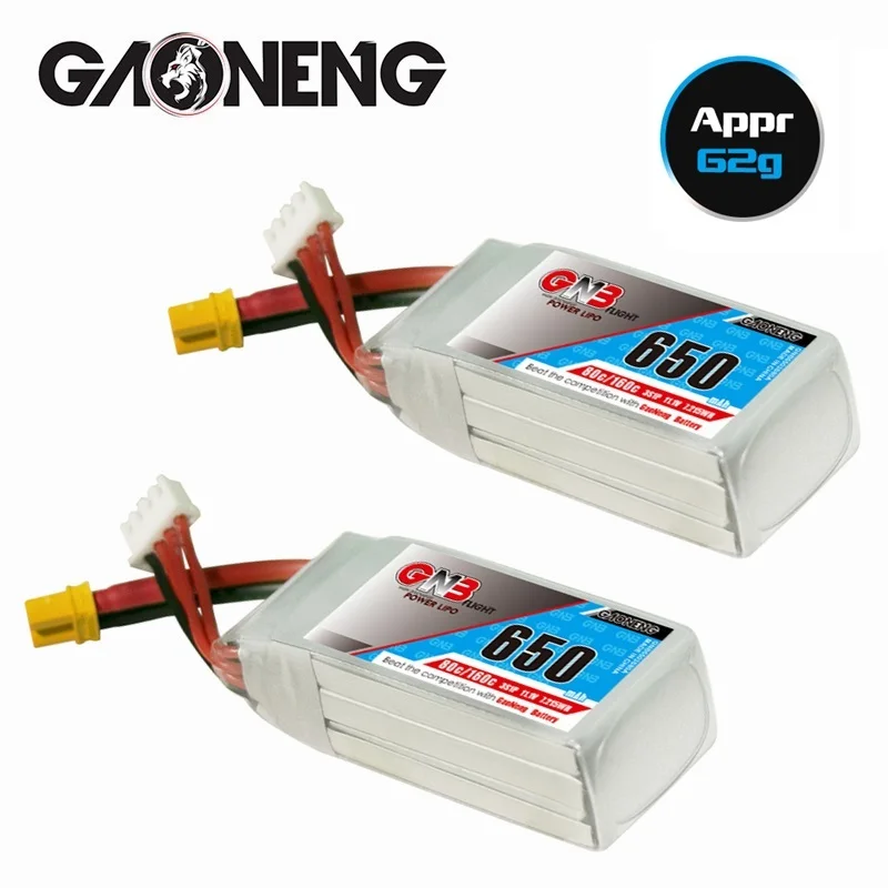 Литий-полимерный аккумулятор GAONENG GNB 650 мАч 11 1 В 3S 80C/160C с разъемом XT30 для FPV