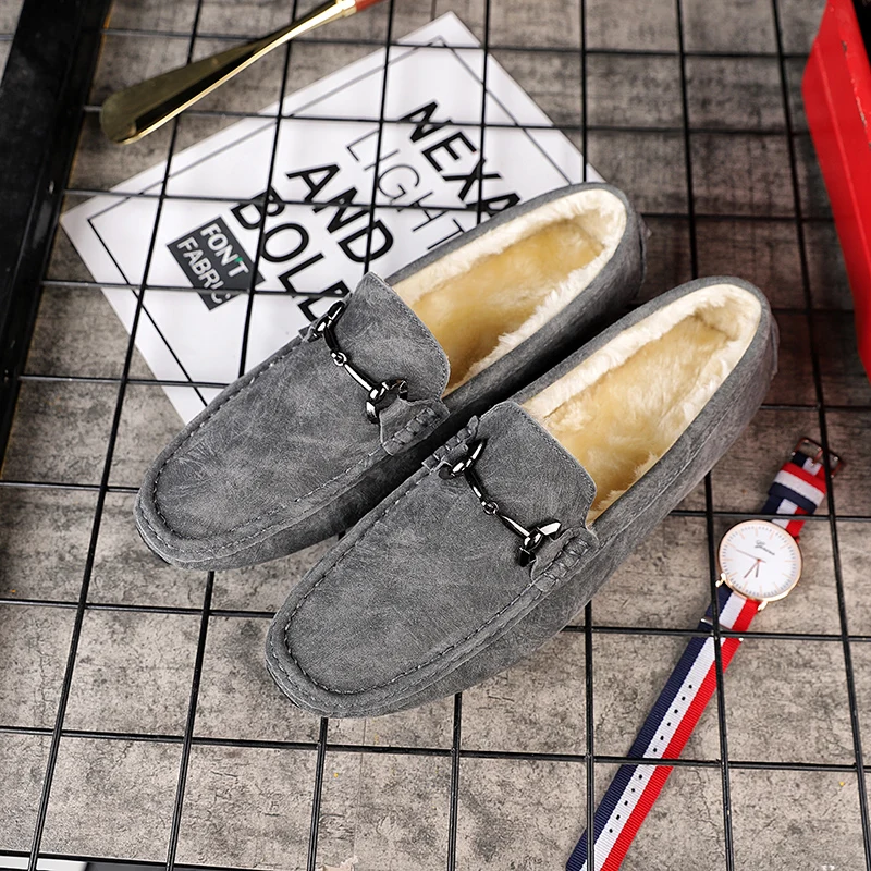 Мужская обувь весна-осень 2019 брендовые Короткие Плюшевые теплые и удобные с