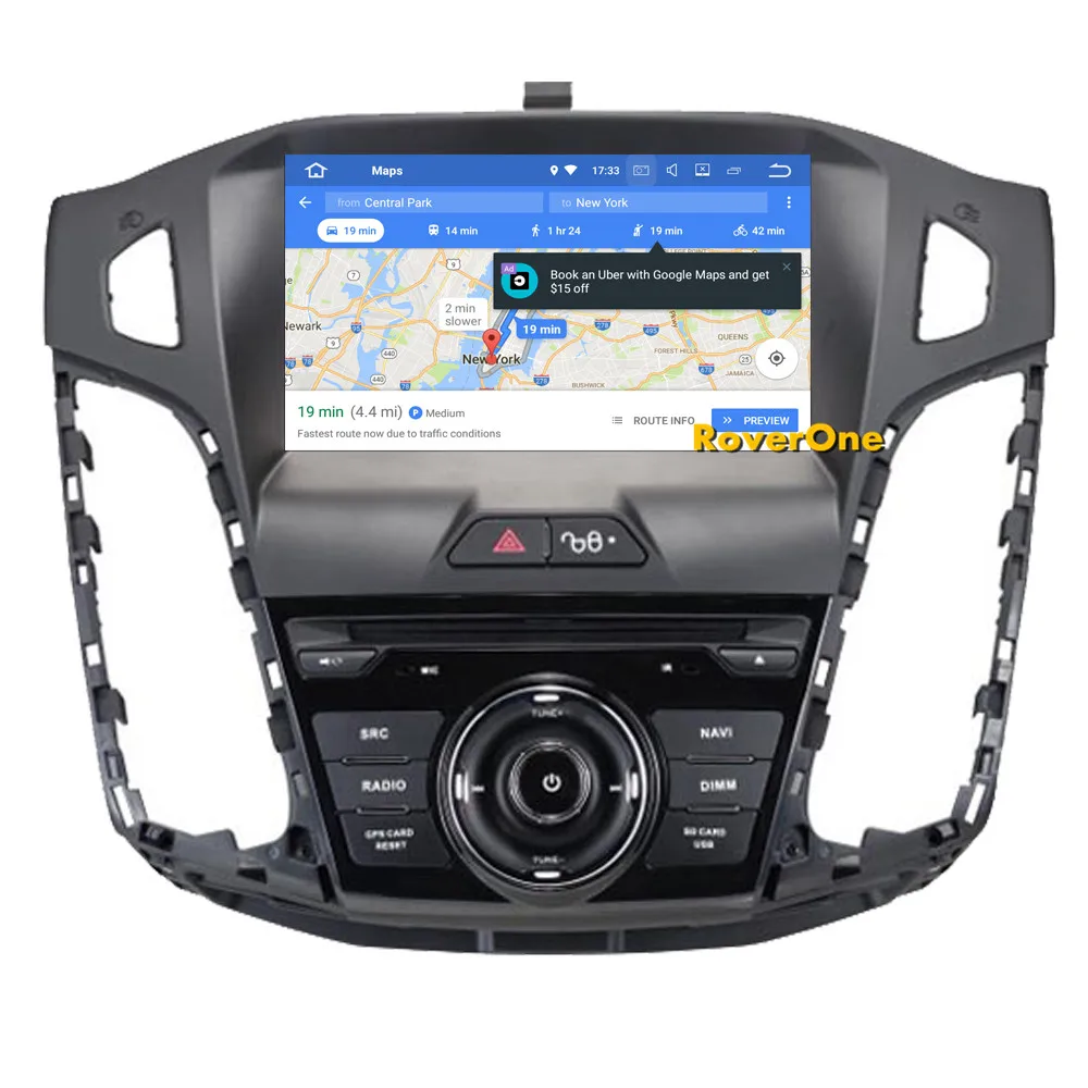Автомобильная Мультимедийная система RoverOne для Ford для Focus 3 2012- Android 9,0 Радио Стерео DVD gps навигация медиа музыкальный плеер