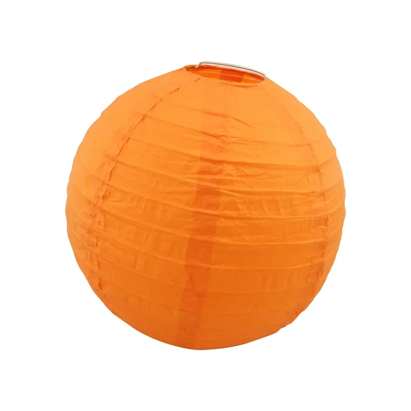 orange 20 см/25 см/30 cm круглая Бумага Фонари на день рождения Свадебная вечеринка Декор, подарок, ремесло, сделай сам, светильник, подвесной фонарь-шар вечерние поставки - Цвет: orange