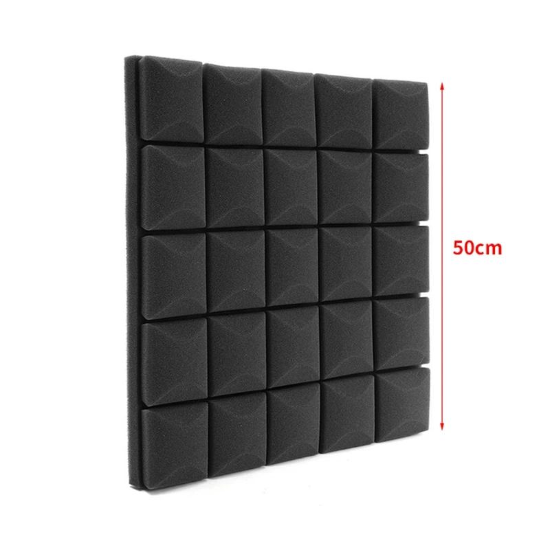 

4Pcs/Set 500X500X50mm Soundproof Foam Panels Acoustic Sound Absorption Sponge for Walls Sound Acoustic Panels