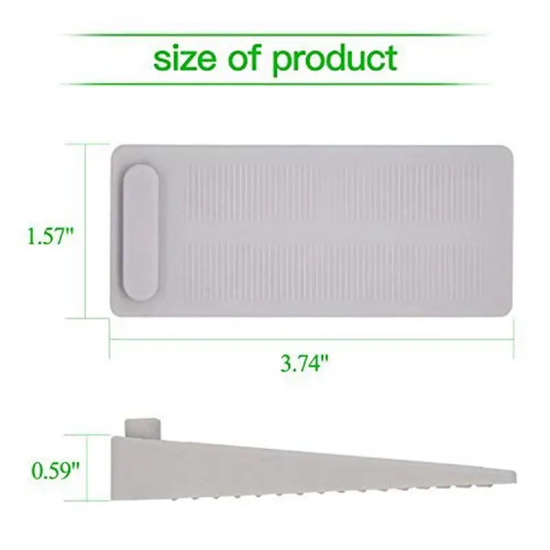 AYHF-6 PCS Door Wedge Rubber Stopper Heavy Duty Slip-resistant and Stackable Holders Adjustable Height Strong G | Обустройство дома