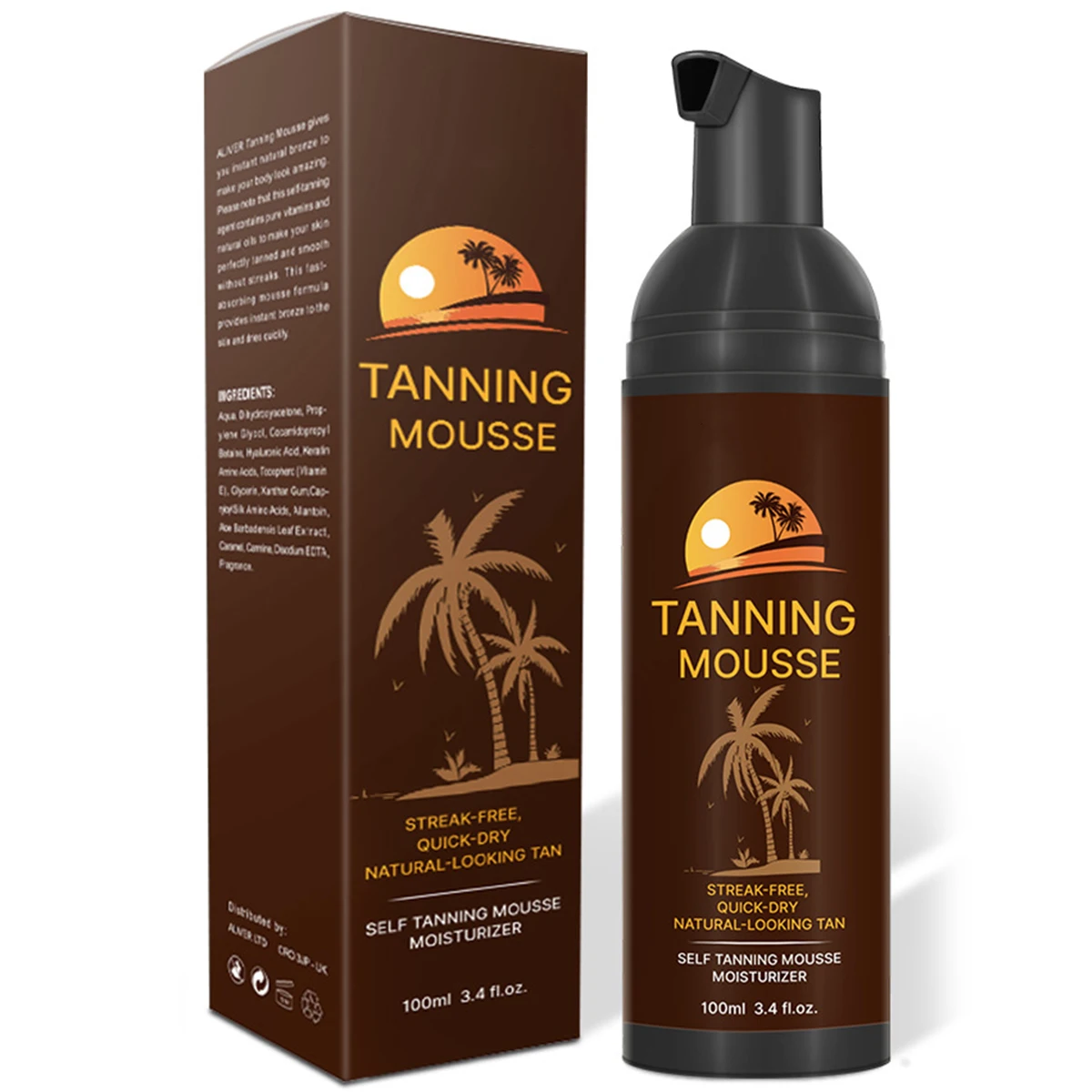 Мусс для автозагара мужчин женщин Быстросохнущий бронзатор тела лосьон загара