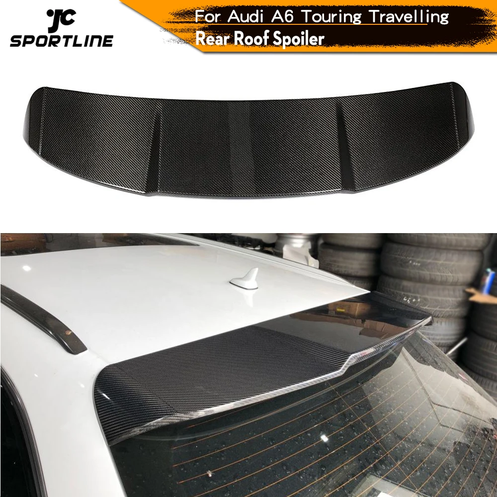 

Carbon Fiber Rear Roof Spoiler for Audi A6 Base Touring Travelling 2016 - 2018 Rear Wing Spoiler Boot Lid