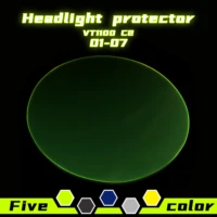 motorist high quality motorbikes abs headlight protector cover screen lens for honda vt1100 c2 shadow sabre 01 07