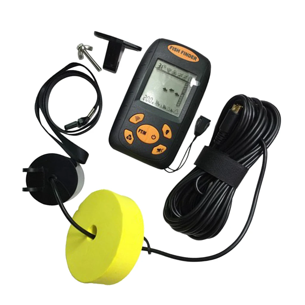 

LCD Display Portable Fish Finder For Dock/Boat/Ice Fishing 328ft Water Depth