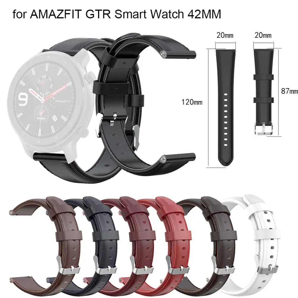 Ремешок для умных часов Huami AMAZFIT GTR 42 мм 47 сменный кожаный ремешок наручных