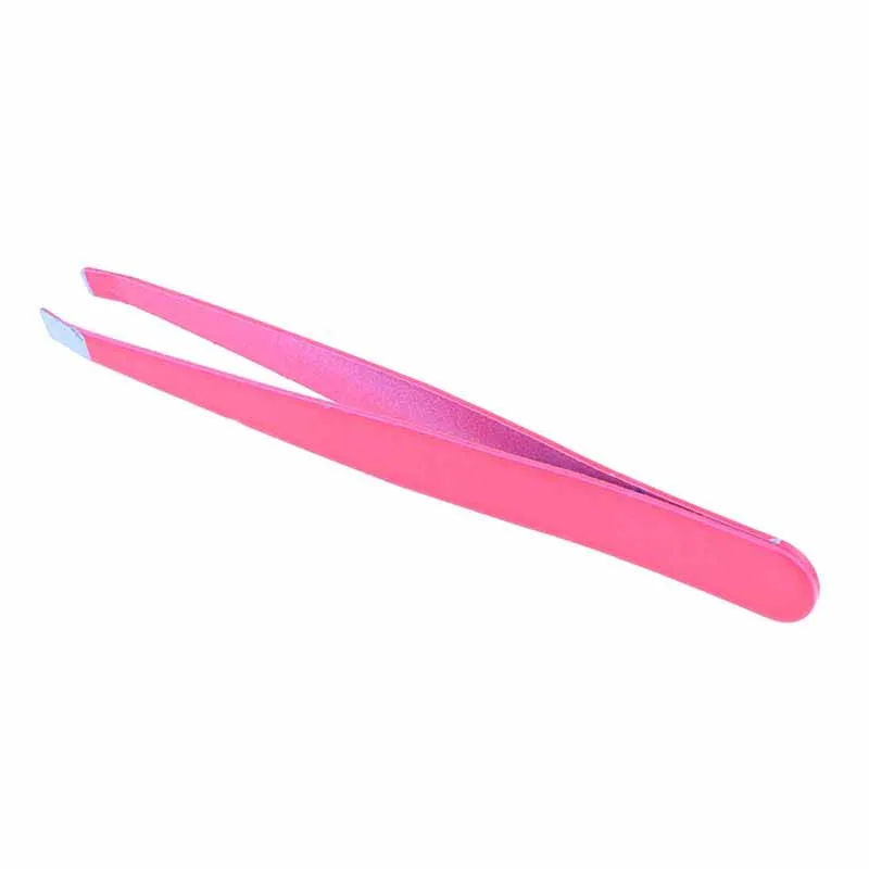 

1 x Professional Stainless Steel Slant Tip Hair Removal Eyebrow Tweezer Makeup Tool 4Colors