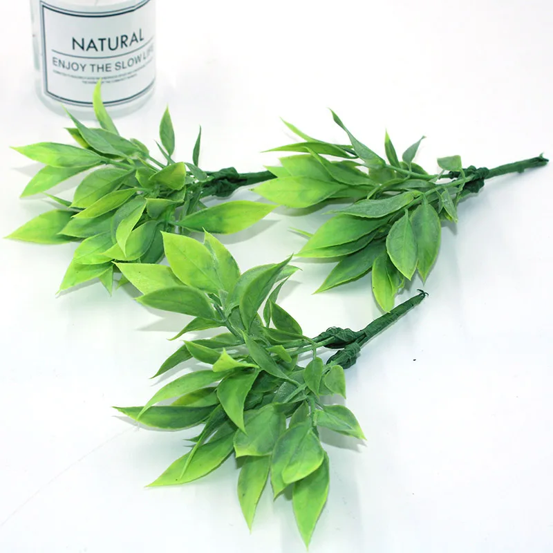 Горячие 6 искусственных растений для семьи Свадебные украшения аксессуары