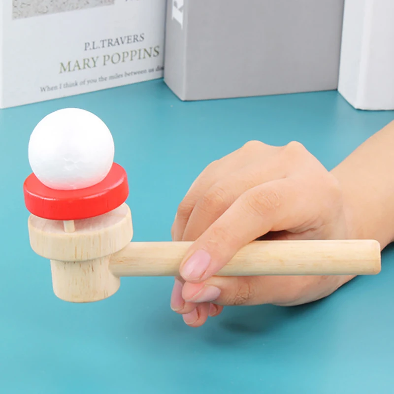 Забавный плавающий шар подвесной маленький для боулинга деревянная игрушка