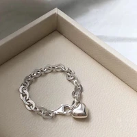 new arrival 30 silver plated romantic love heart cross chains female wedding bracelet jewelry for women 2022