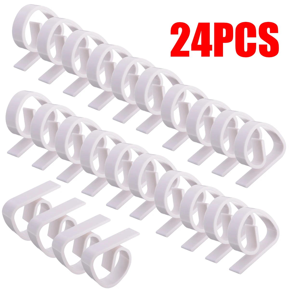 24pcs Plastic Table Cloth Clip For Hold Stable Tablecloth Holder Wedding Party Household Clothes Pegs Home Tools | Дом и сад