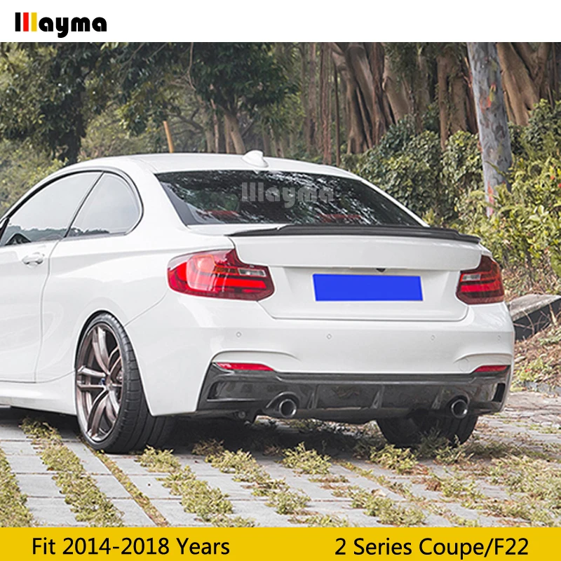 Стильный спойлер C74 для заднего багажника из углеродного волокна BMW 2 серии Coupe 218i