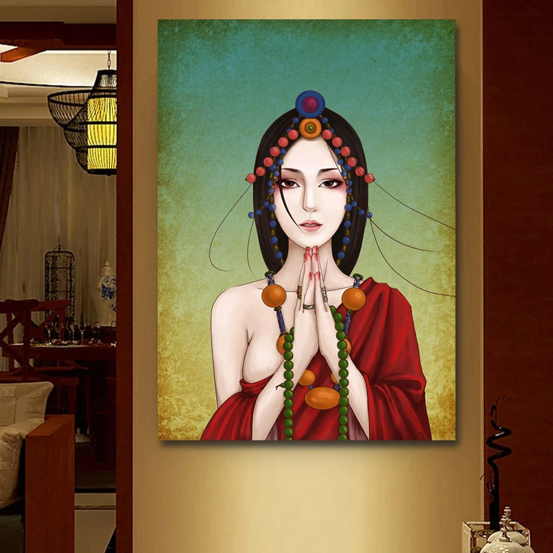 

Needlework 5D DIY Diamond Painting Buddha woman Diamond Embroidery Diamond Mosaic Wall Sticker Home decor gift G452