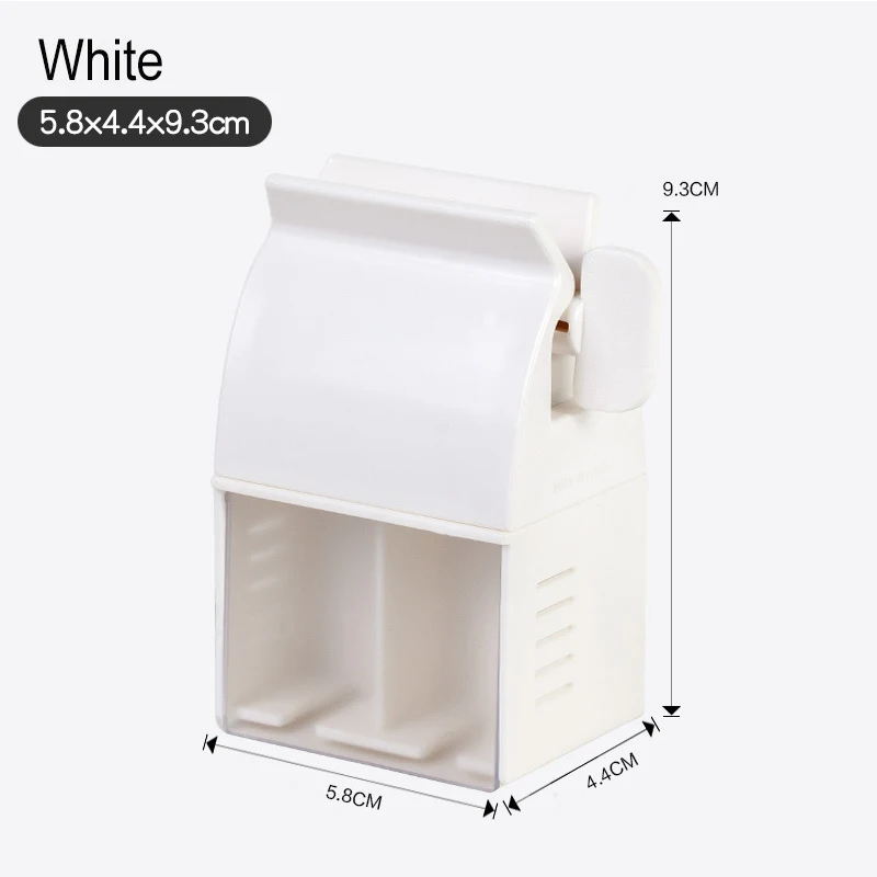 

Toothpaste Squeezer Multifunctional Toothbrush Rack Wall-mounted Punch-free Waterproof Hanging Toothpaste Holders Shaver Storage