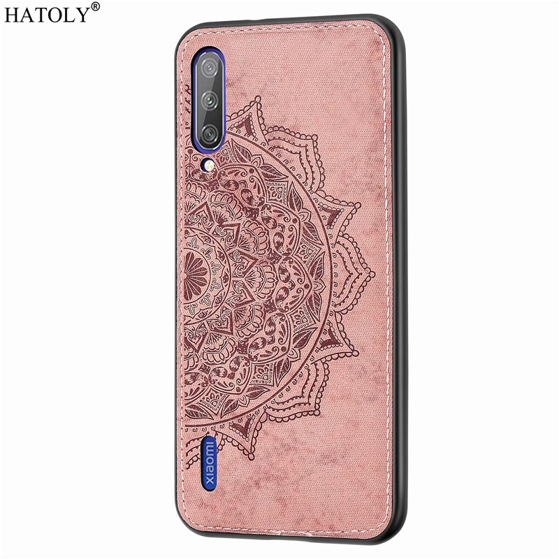 Pink Для Xiaomi mi A3 чехол Red mi 7 8A Note 8T CC9 Pro Чехол TPU рамка тканевая задняя крышка mi A3 телефон бампер чехол для Xiaomi mi A3 - Цвет: Pink