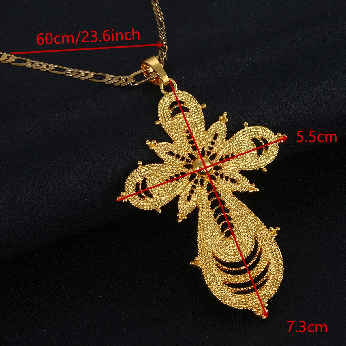 Эфиопская подвеска с большим крестом ожерелья для женщин Эритрея Африка