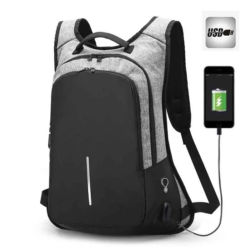 Сумка для ноутбука Crossten Dual с защитой от кражи и внешней USB-зарядкой 16 дюймов