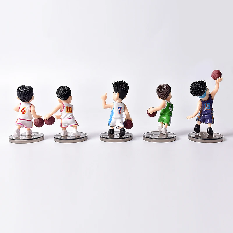 5 шт./лот SLAM DUNK Shohoku баскетболист Фигурки игрушки Hanamichi Rukawa Kaede Sakuragi аниме модель игрушки