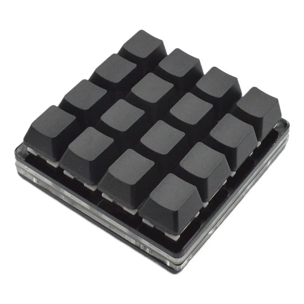 

Mini Wired Black16-key Keypad Mechanical Keypad DIY Custom Shortcut Keys for Programming Gaming Numpad H2Y4