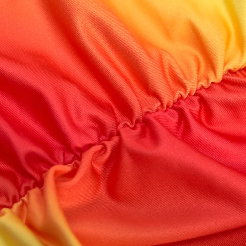 

2020 summer women's fashion sexy backless printing and dyeing color dress