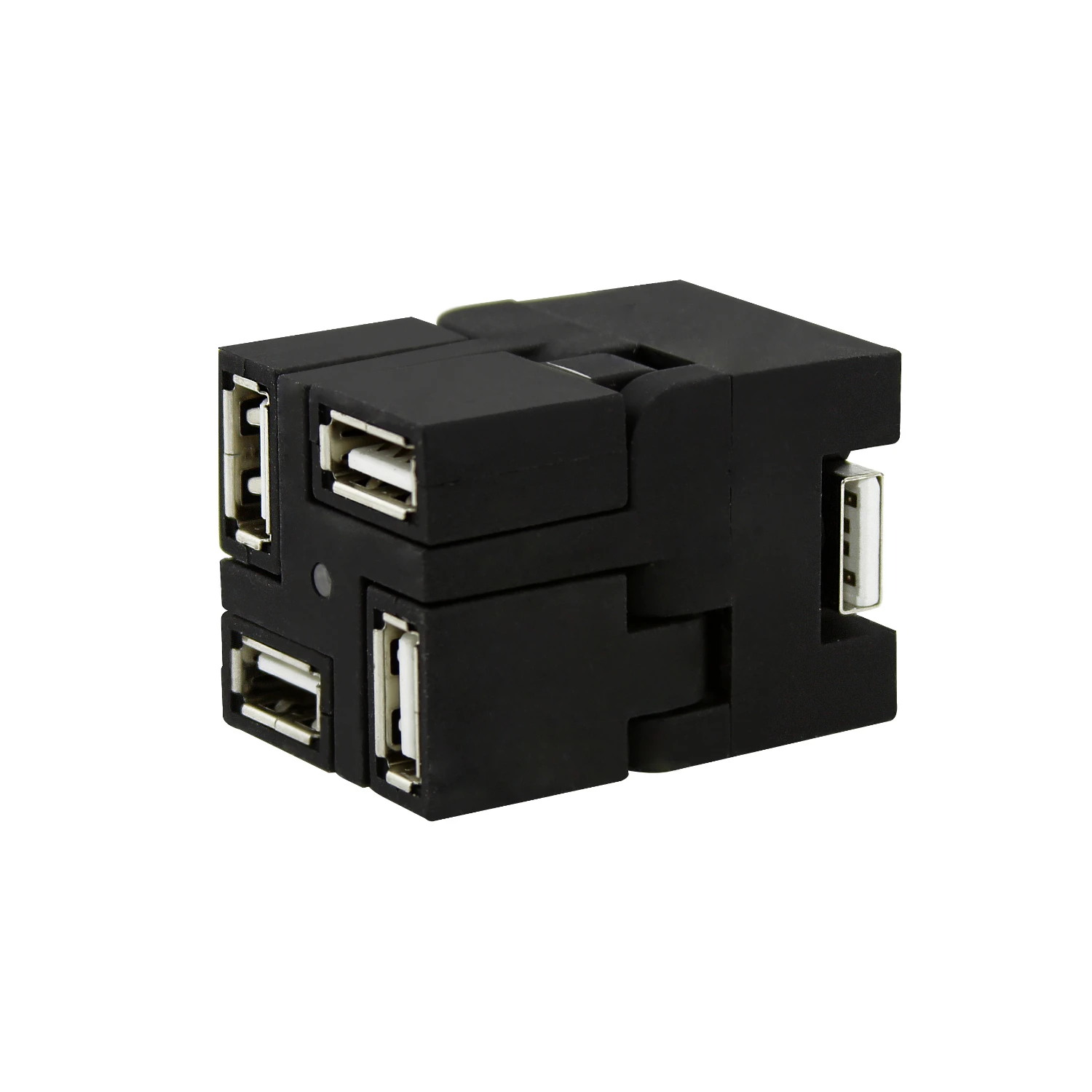 CHYI 4-портовый концентратор Micro Usb 2.0 Multi Combo Hab Mini Splitter Креативный квадратный адаптер