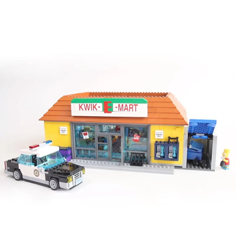 King(83004) 16004 дом KWIK-E-MART супермаркет 2232 шт. Модель Строительный блок кирпичи игрушки подарок для детей 71016