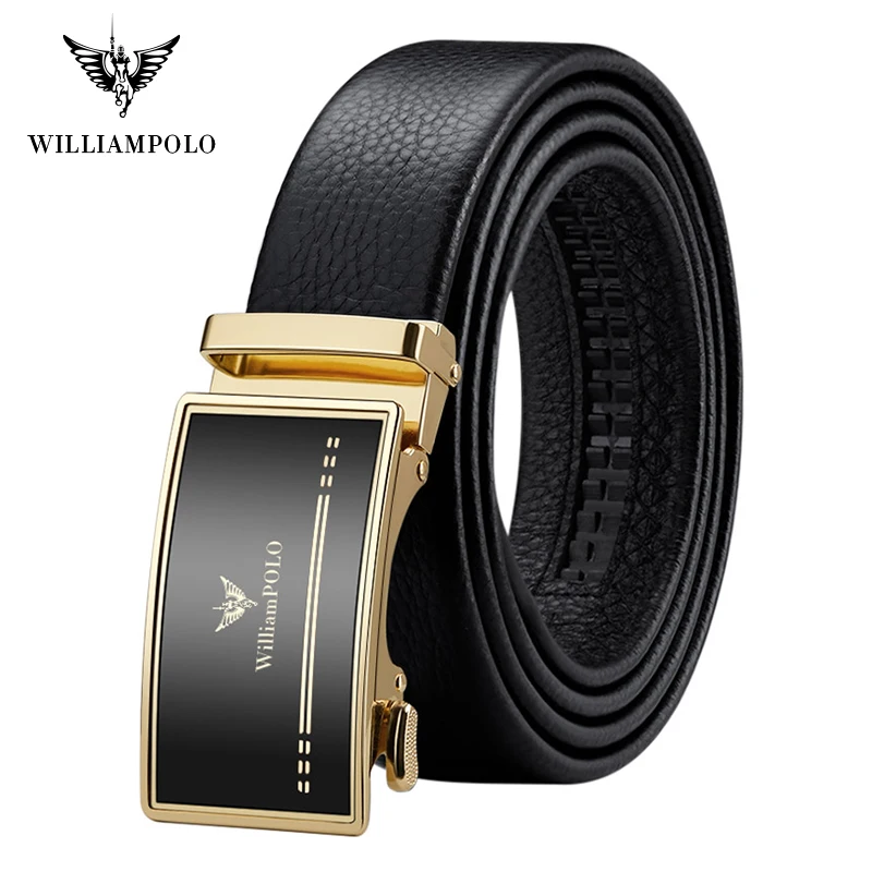 Toothless seamless belt men's leather automatic buckle fashion business belt pure leather young and middle-aged slim pants belt