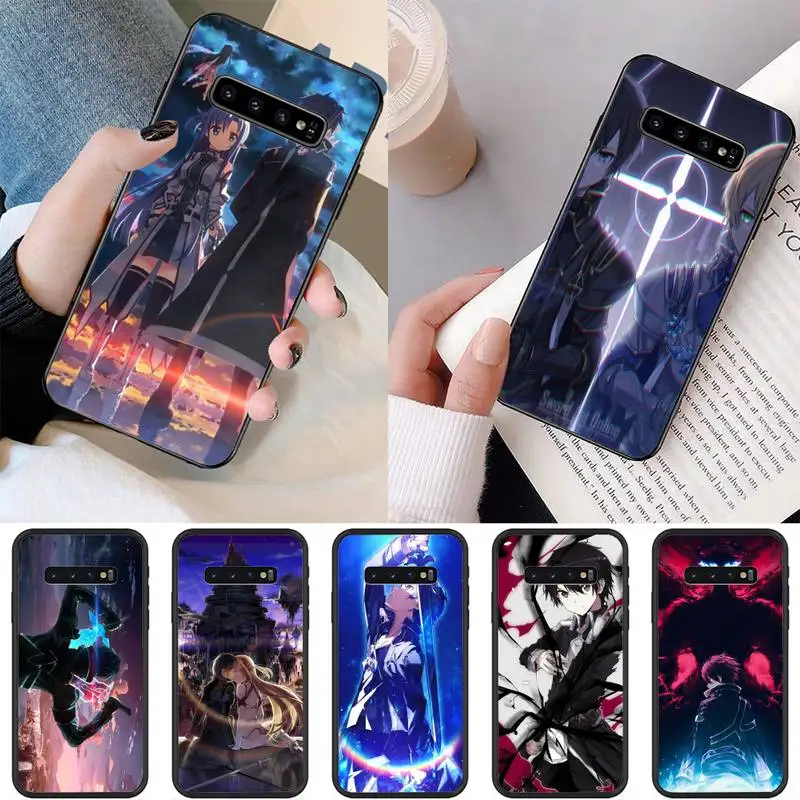 

Sword Art Online Kirito Sao Phone Case For Samsung Galaxy S6 S7 Edge Plus S8 S9 S20Plus S20ULTRA S10lite 2020 S10 Case