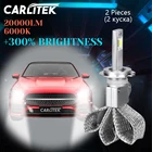 H11 светодиодные фары 9005 лм Дальний свет H4 H1 H7 H8 H9 9006 6000 HB3 HB4 CSP чипы K белые автомобильные лампы без вентилятора медная полоса