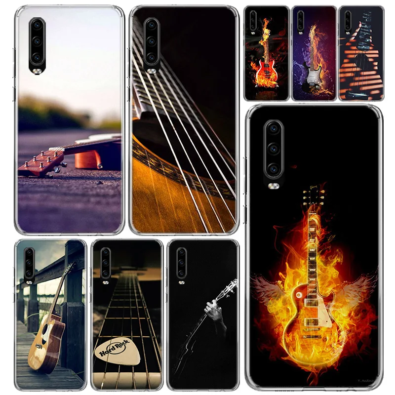 Бас гитара струны Музыка Телефон чехол для Huawei P40 P30 P20 P10 Mate 30 20 10 P Smart Z Pro Plus Lite Coque