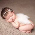 Реквизит для детской фотографии кружевной комбинезон детская одежда черный белый комбинезон для маленьких девочек Одежда для новорожденных