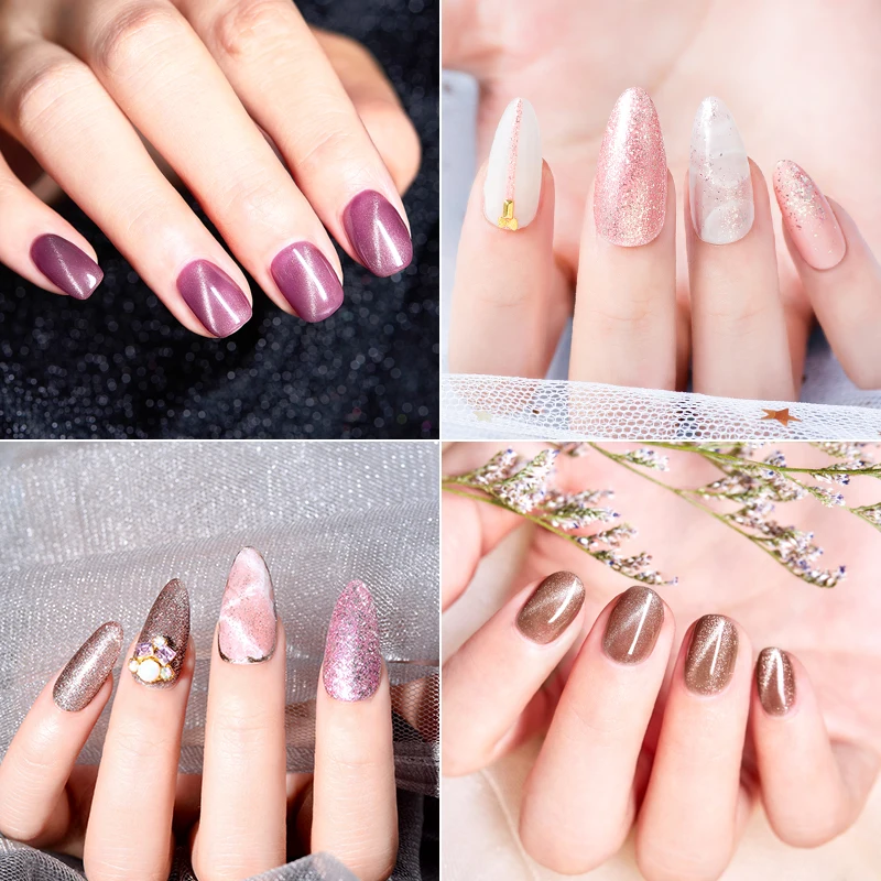 Магнитный Блестящий розовый гель для ногтей MSRUIOO 5 мл | Красота и здоровье