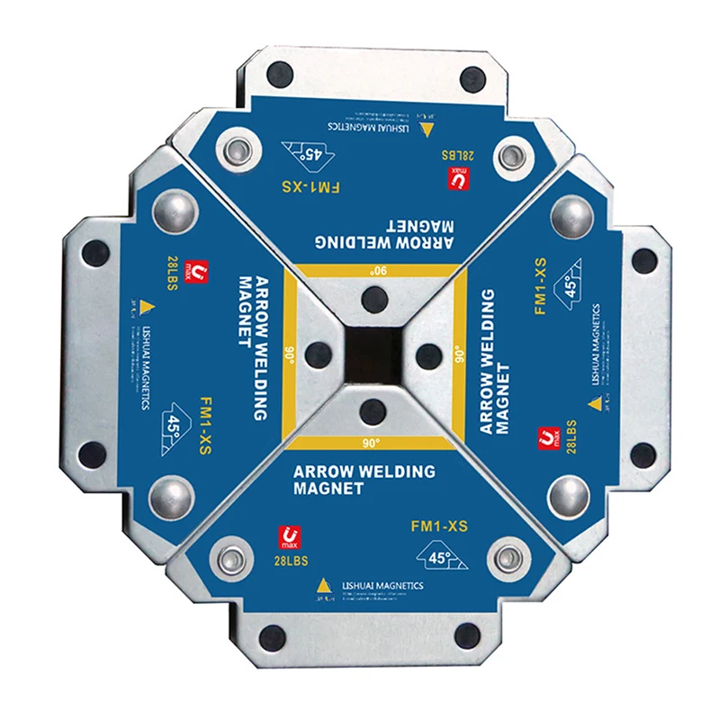 Soportes de soldadura magnéticos multiángulo, fijador de soldadura con imán de flecha, soporte de ferrita, herramientas auxiliares localizadoras, 4 Uds.