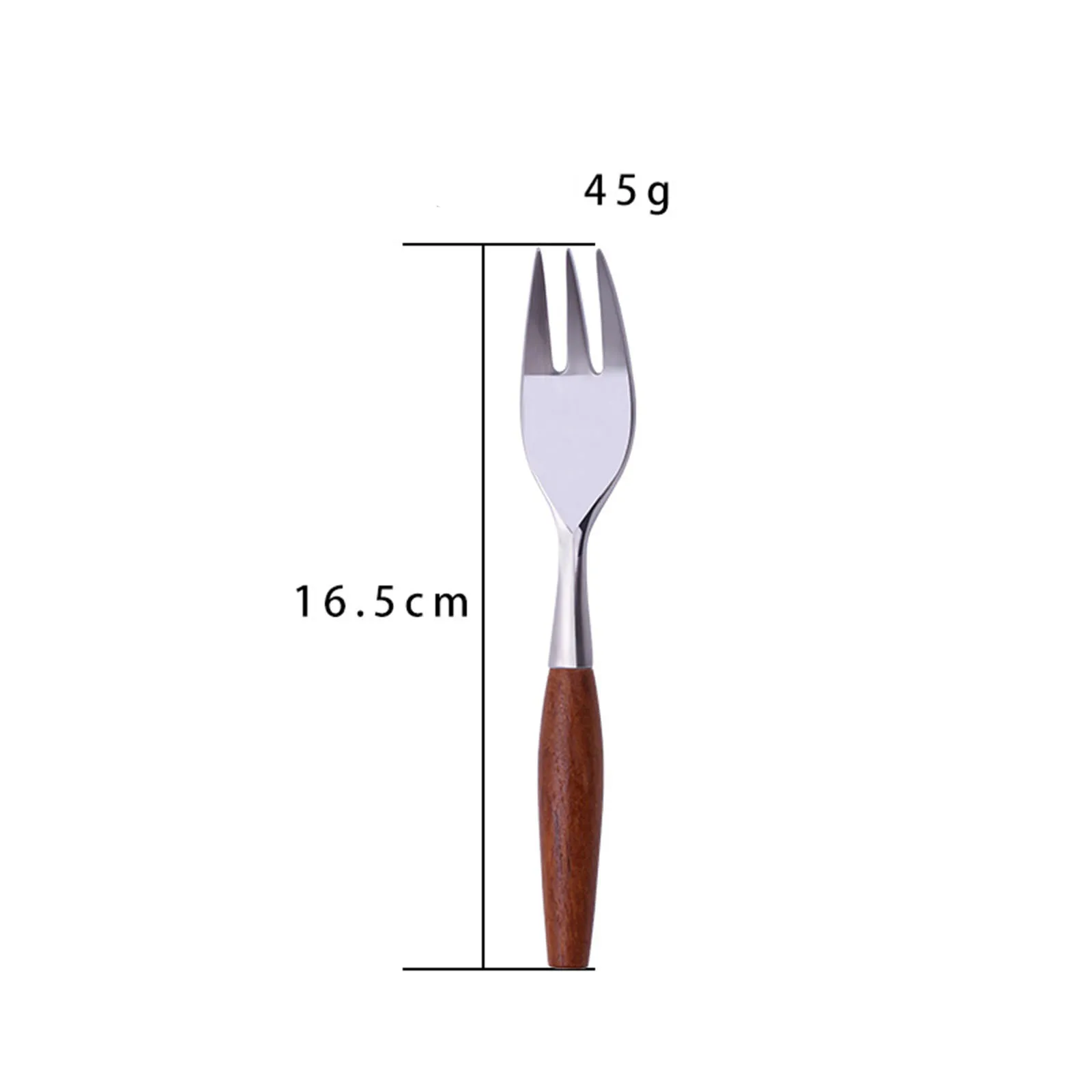

Western Knife Fork Wood Handle Drawn 304 Stainless Steel Tableware Glossy Wooden Food Knife Fork Teaspoon Cutleries Dinnerware