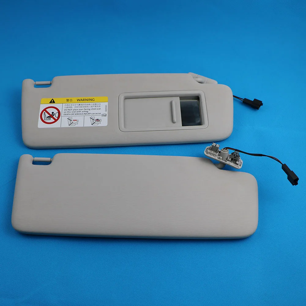 Серая Передняя Солнцезащитная панель с зеркалом для макияжа VW Golf 7 MK7 SportsVan Jetta T-Cross