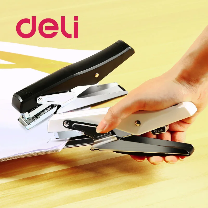 Deli 1 шт. ручной степлер 0329 канцелярские принадлежности для офиса 24/6 26/6 мини
