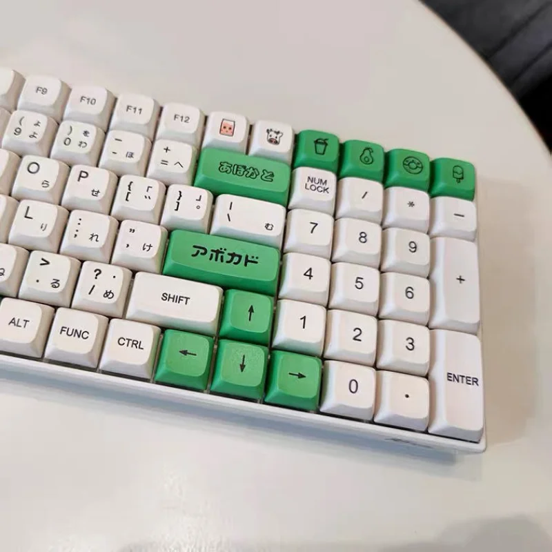 Колпачки для клавиш с 137 кнопками авокадо молоко PBT Сублимация XDA