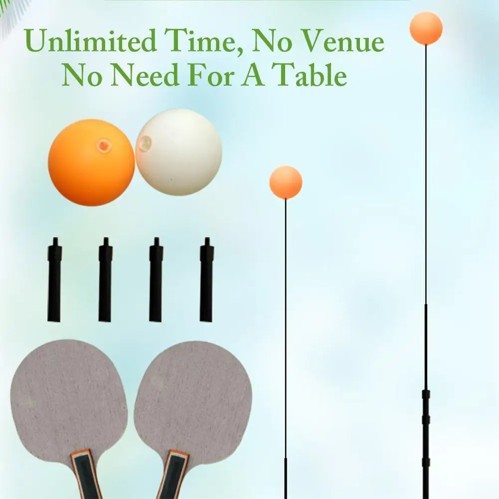 Регулируемая высота эластичный вал тренажер для настольного тенниса