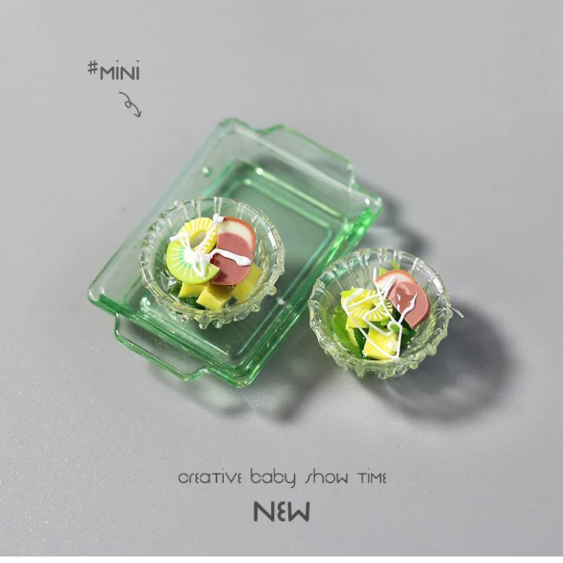 2 шт. 1:12 Масштаб Миниатюрный Овощной салатник мини игровой Еда для куклы Барби дом